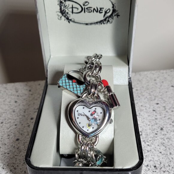 Disney Minnie Mouse Watch Charm Bracelet - Picture 3 of 10